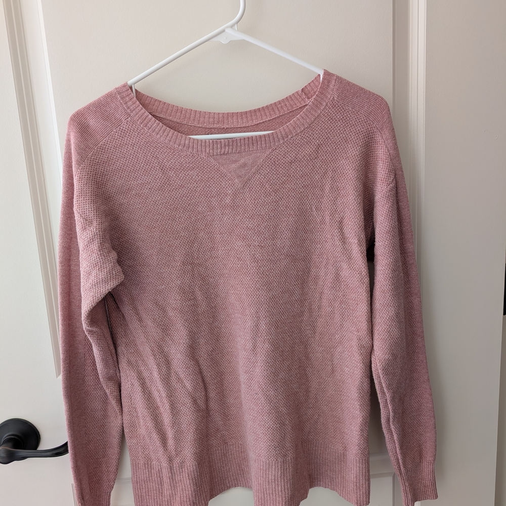 American Eagle Outfitters Dusty Pink Crew Neck Sweater